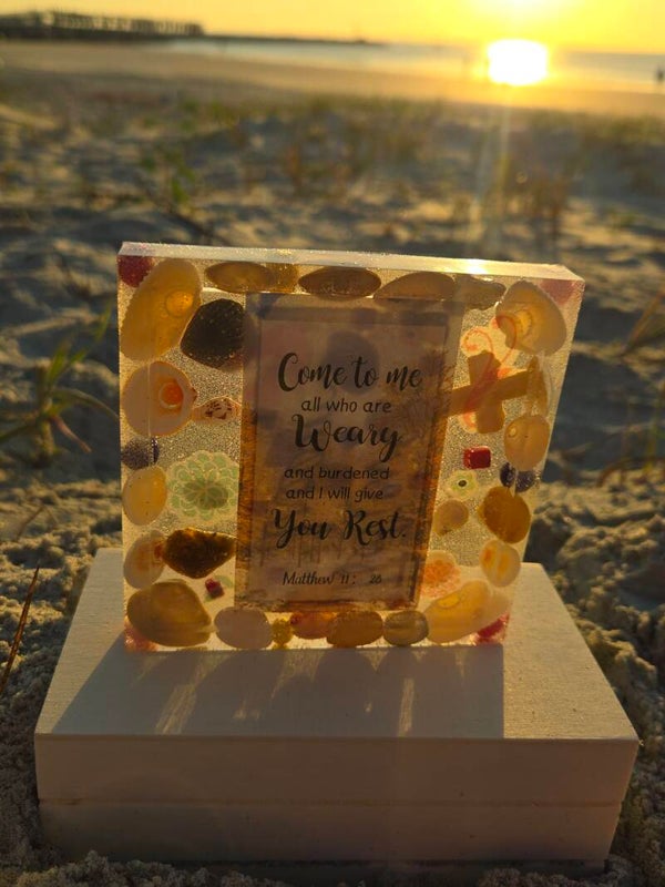 Come All Who Are Weary Clear Coaster