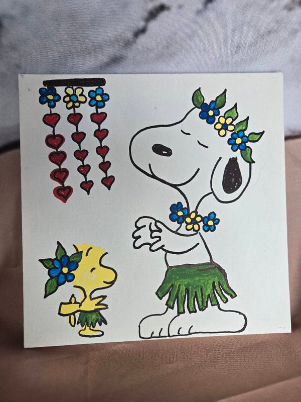Aloha Snoopy and Woodstock by Dana