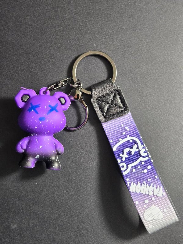 Purple Bear Keychain – Trendy & Unique