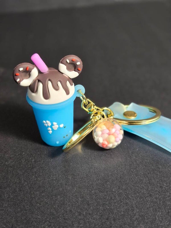 Purple/Blue "Pretty Good" Milkshake Keychain – Fun and Stylish Accessory