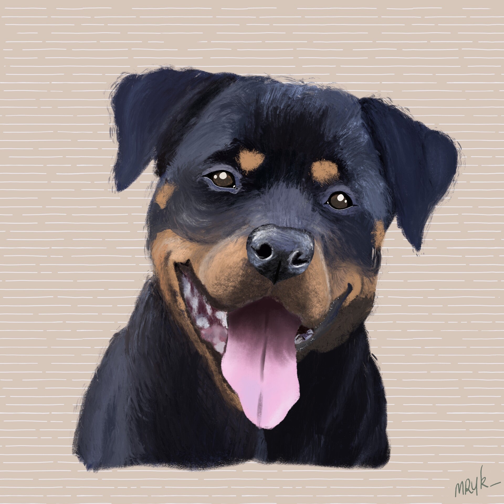 Huisdierportret - Stijl 3