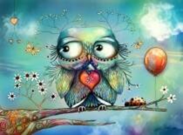 Diamond Painting Round cartoon uil