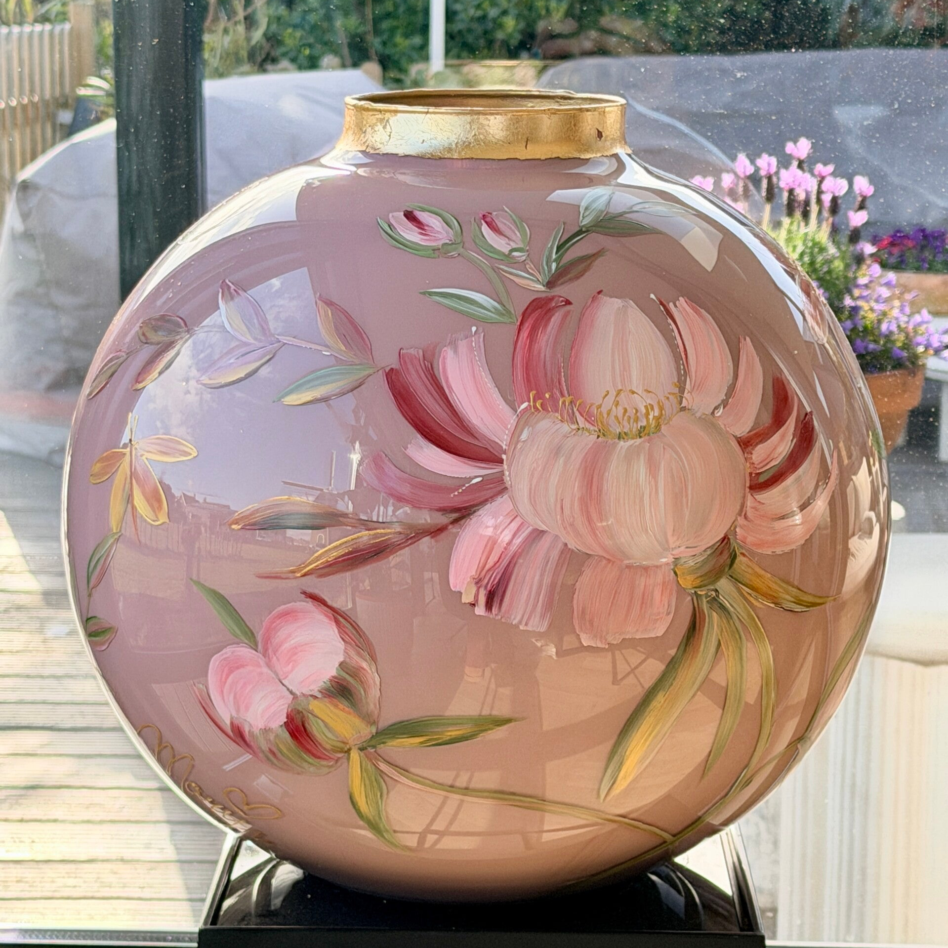 XXL bolvaas in powderpink