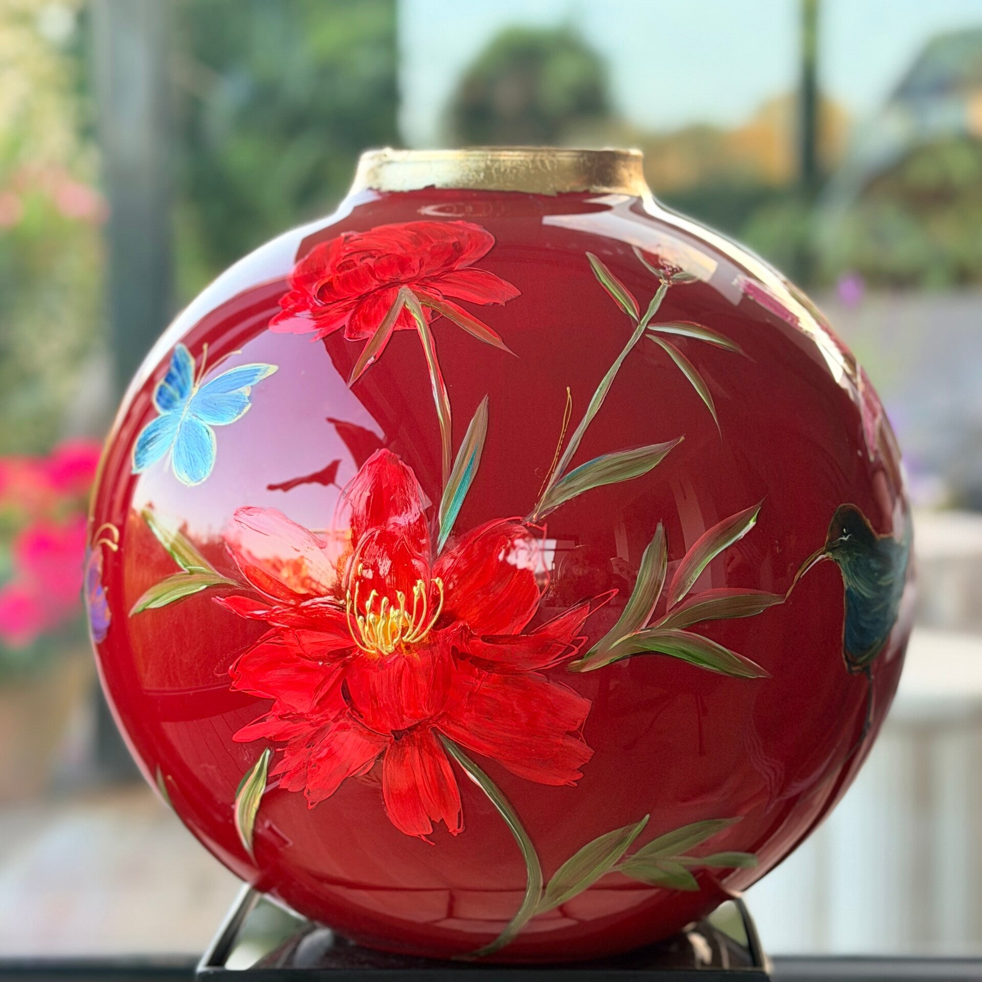 XXL bolvaas in rood