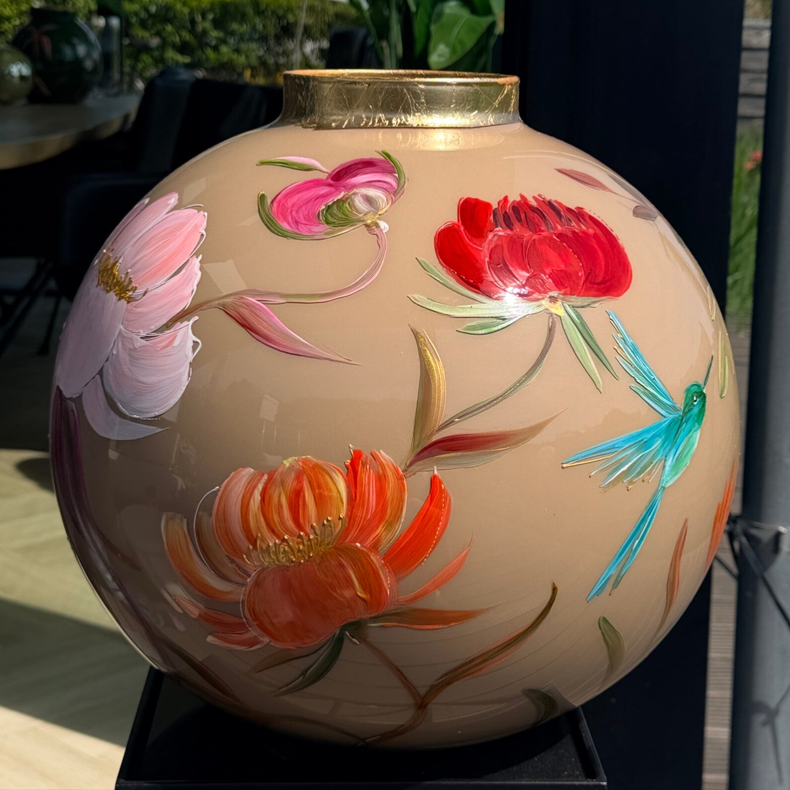 XXL bolvaas in saffraan