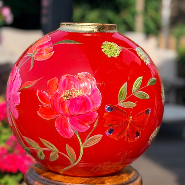 XXL bolvaas in rood