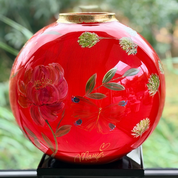 XXL bolvaas in rood