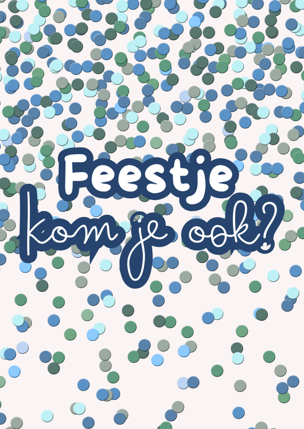 Uitnodigingskaart kinderfeestje