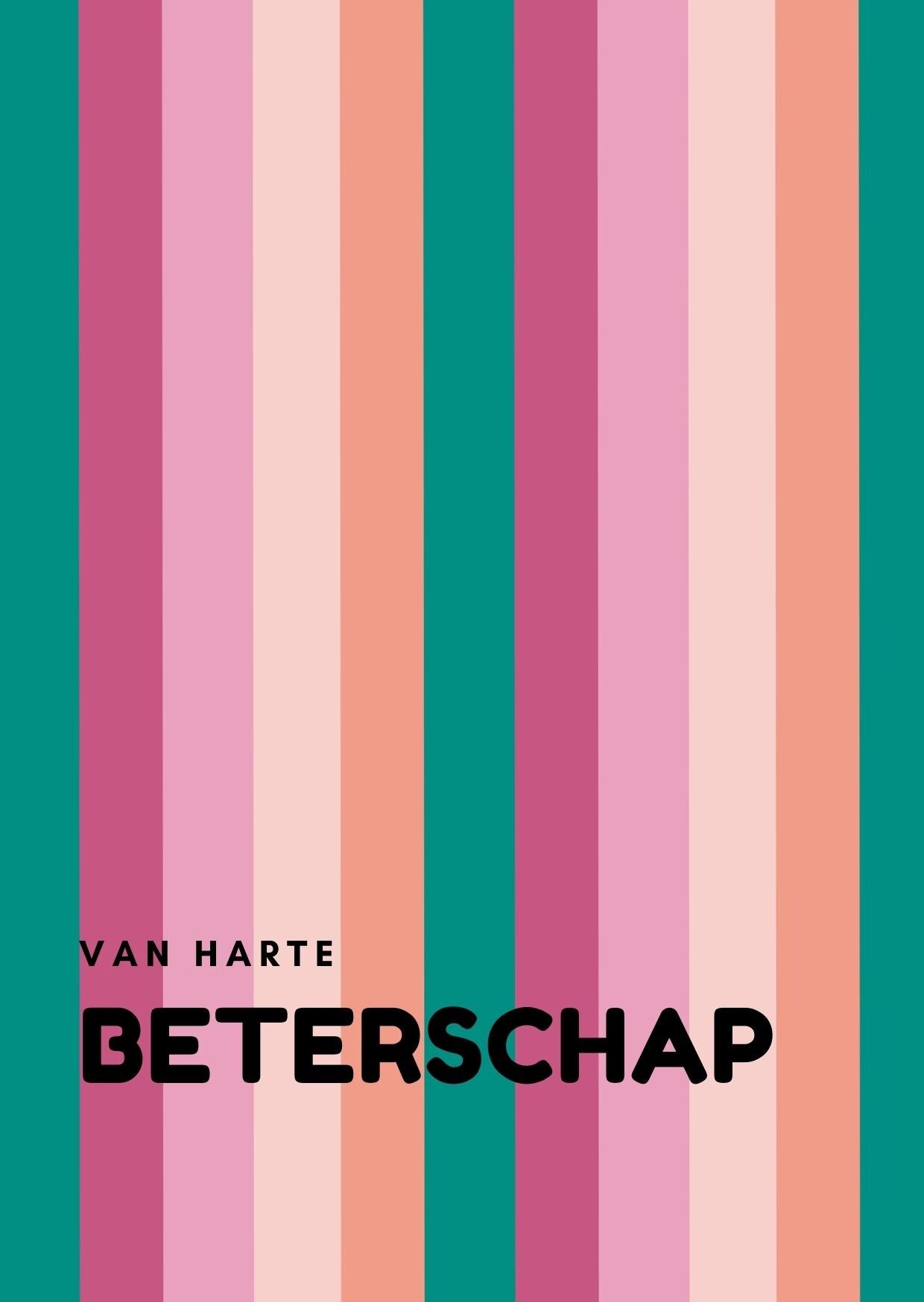 Ansichtkaart 'van harte beterschap' k&k