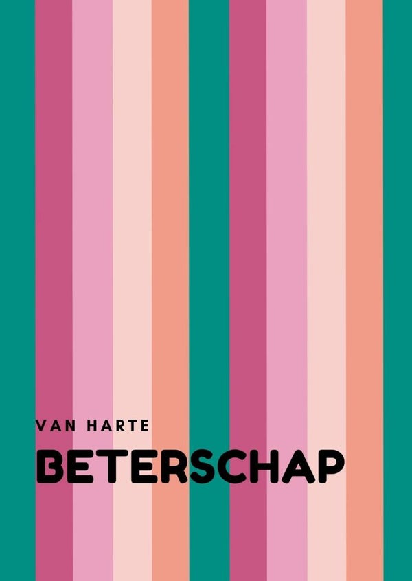 Ansichtkaart 'van harte beterschap' k&k