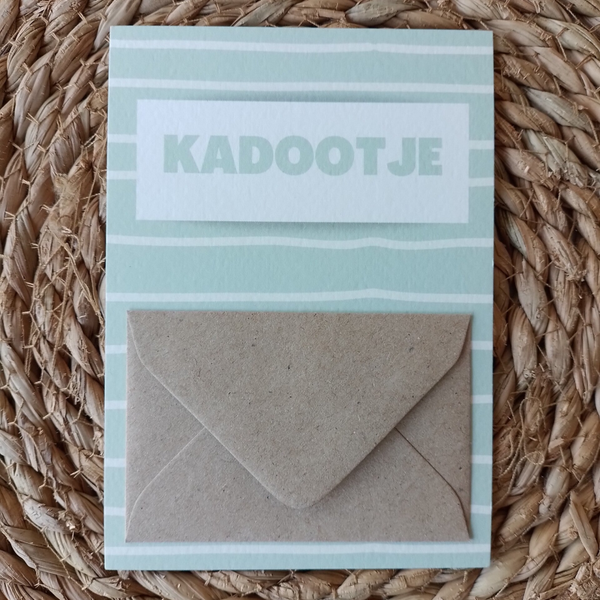 Geld/kado kaart 'kadootje'