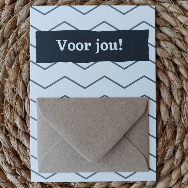 Geld/kado kaart 'voor jou!'