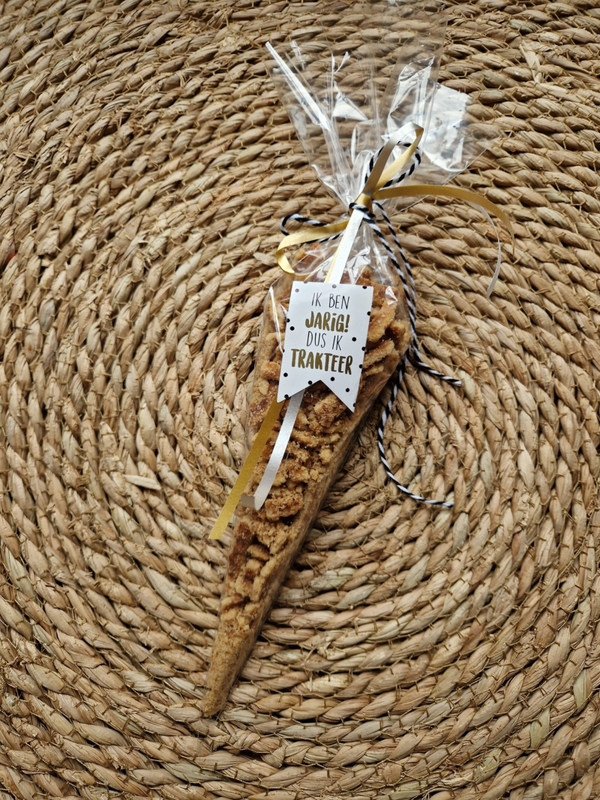 Snoepzakje transparant 18x37 cm