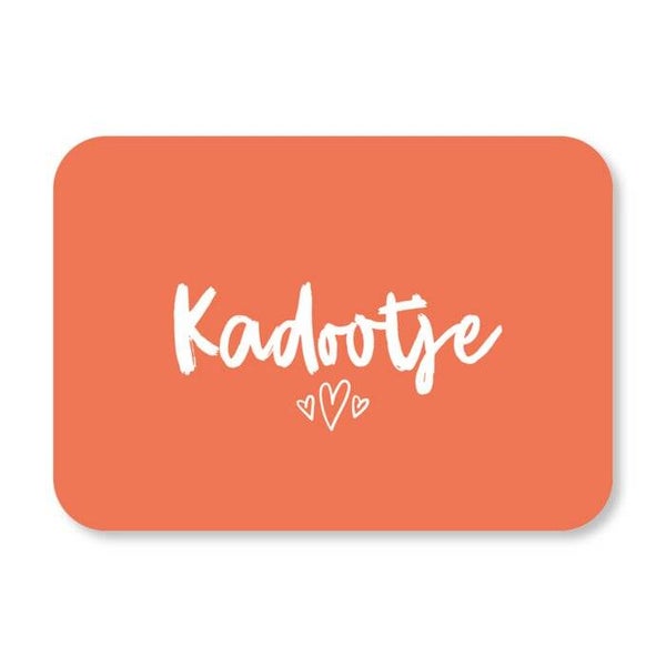 Minikaartje 'kadootje'