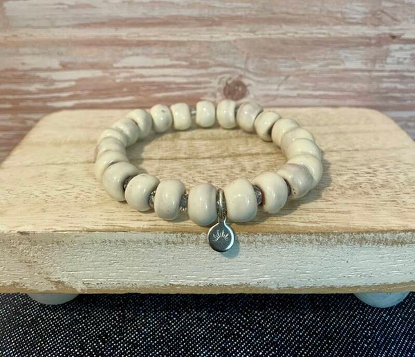 Eggshell Ceramic Bracelet/B-102