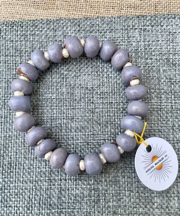 Periwinkle Ceramic Bracelet