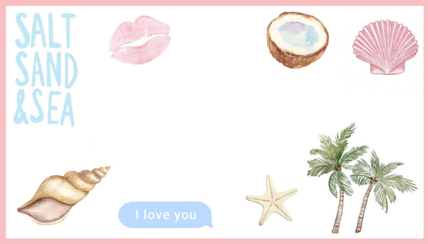 "Beach girl vibe" - schooletiket