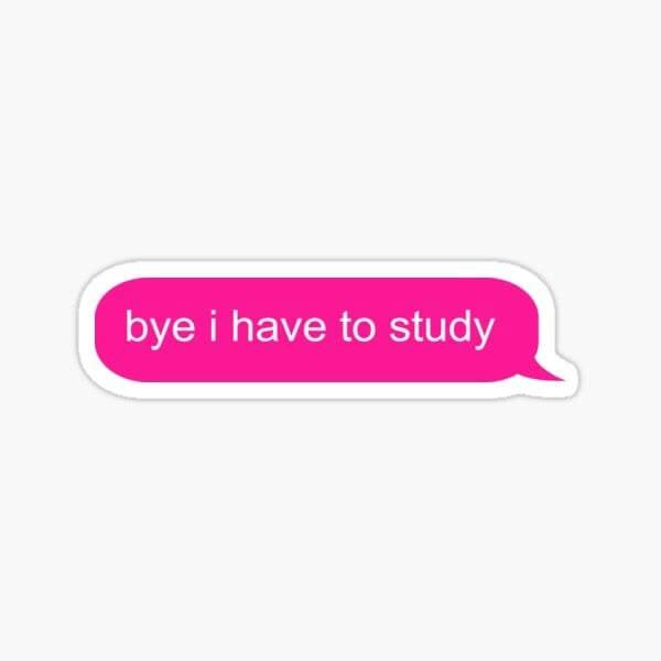 "Study" - sticker