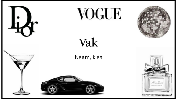 "Fashion look with vogue" - schooletiket