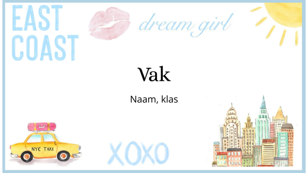 "City girl" - schooletiket