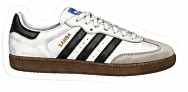 "Adidas samba" - sticker