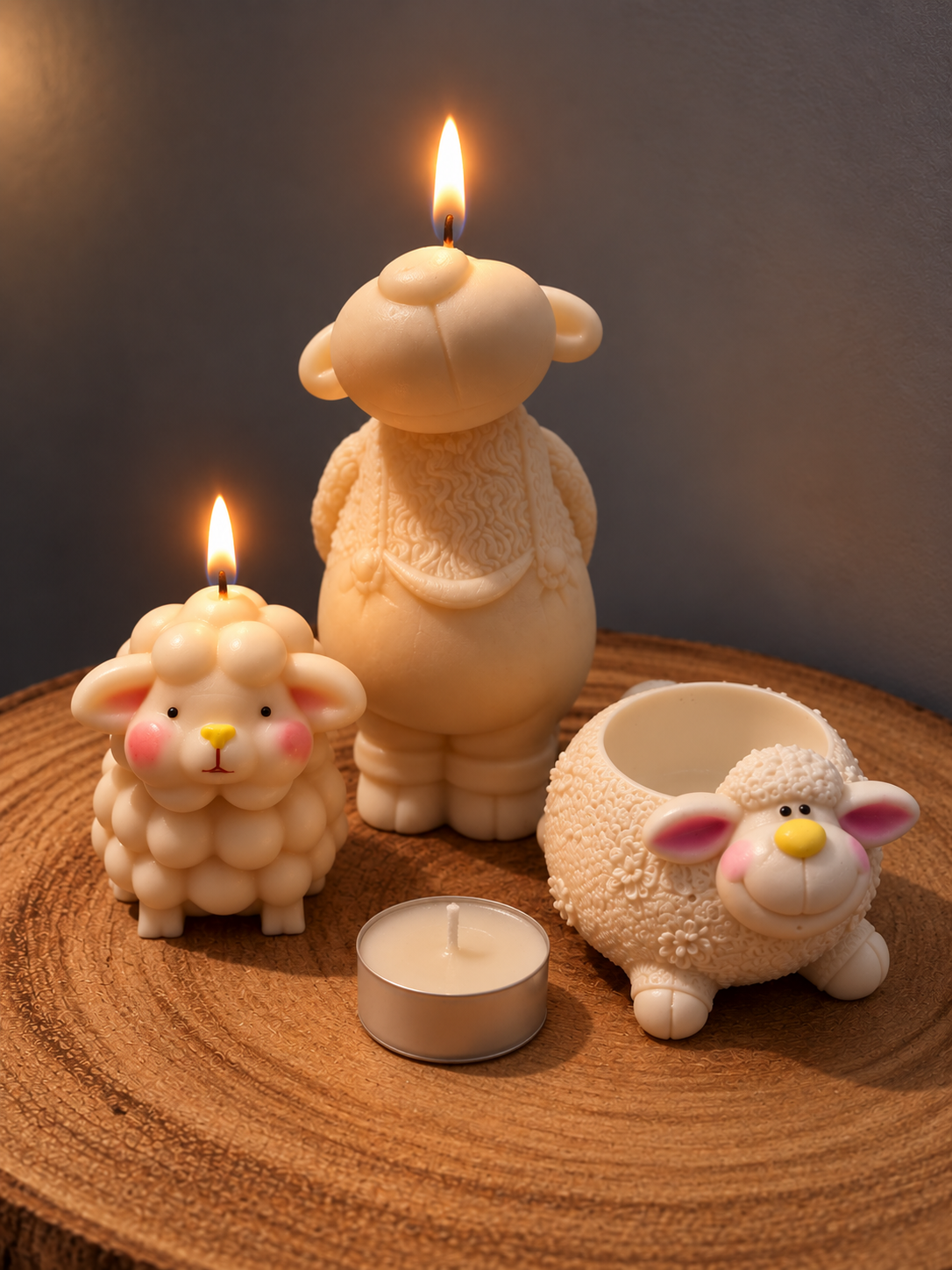 SHEEP candle and tealight holder