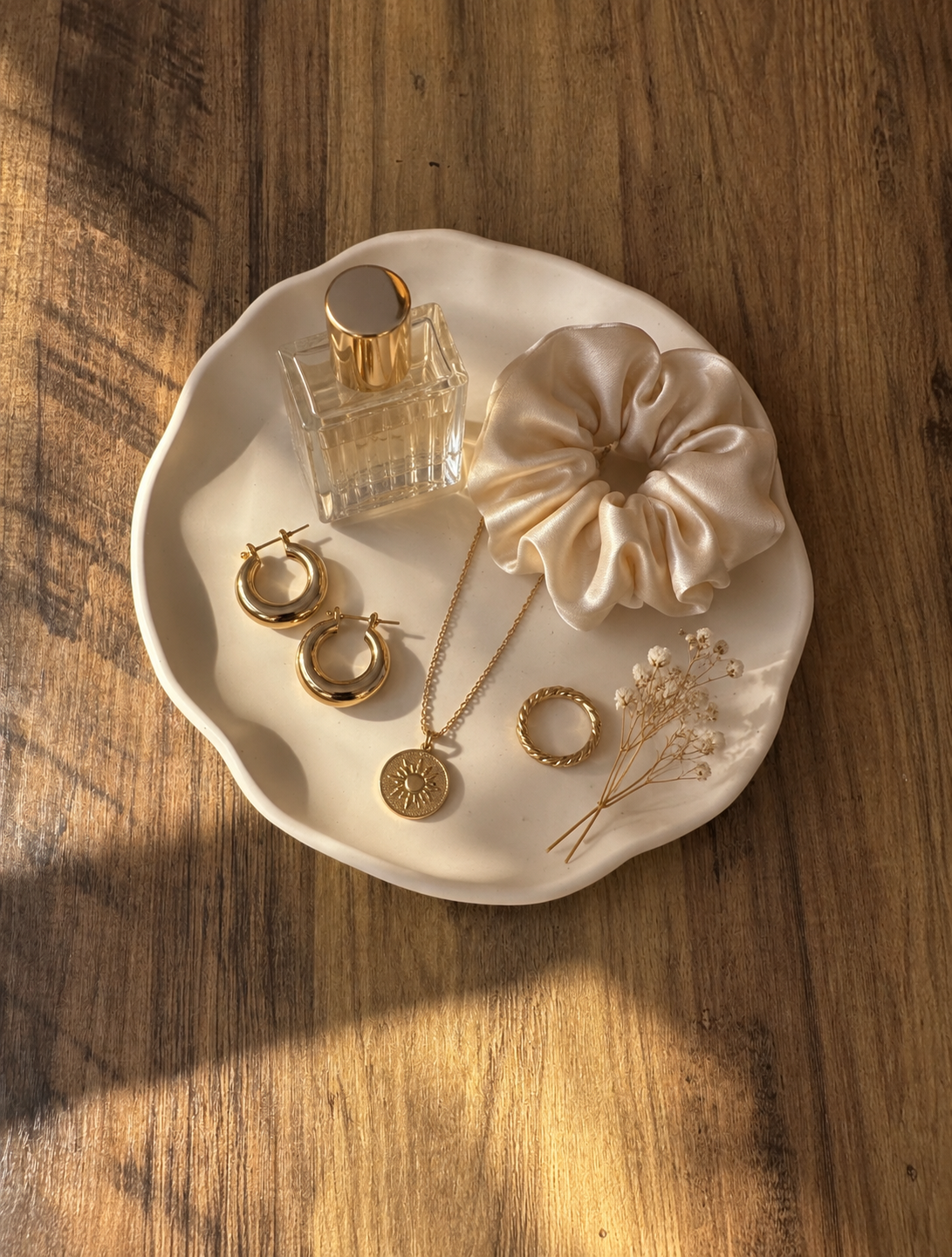 JESMONITE IRREGULAR ROUND TRAY