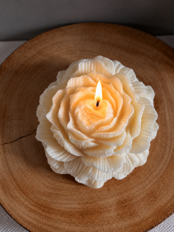 LARGE PEONY candle