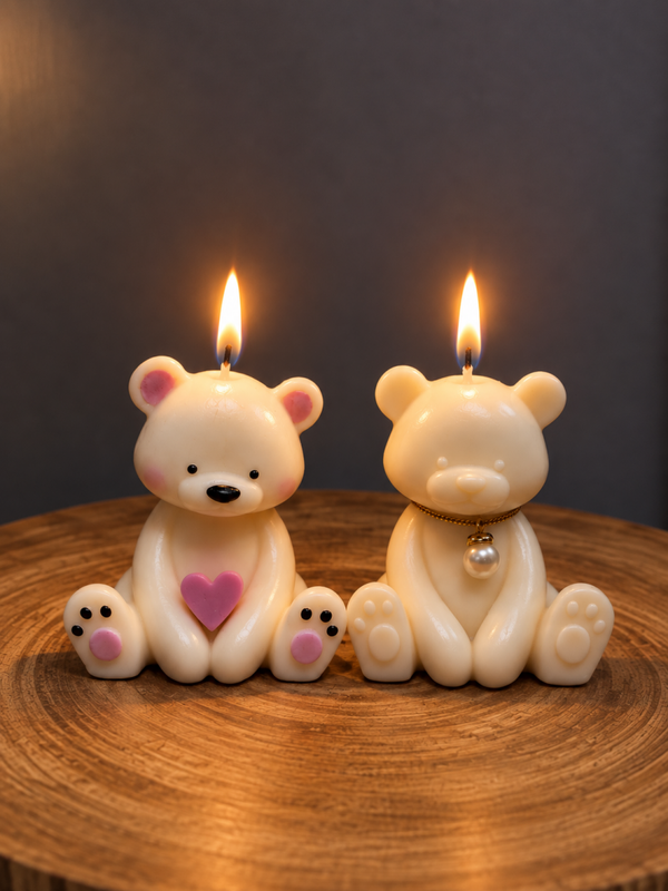 CUTE TEDDY BEAR candle