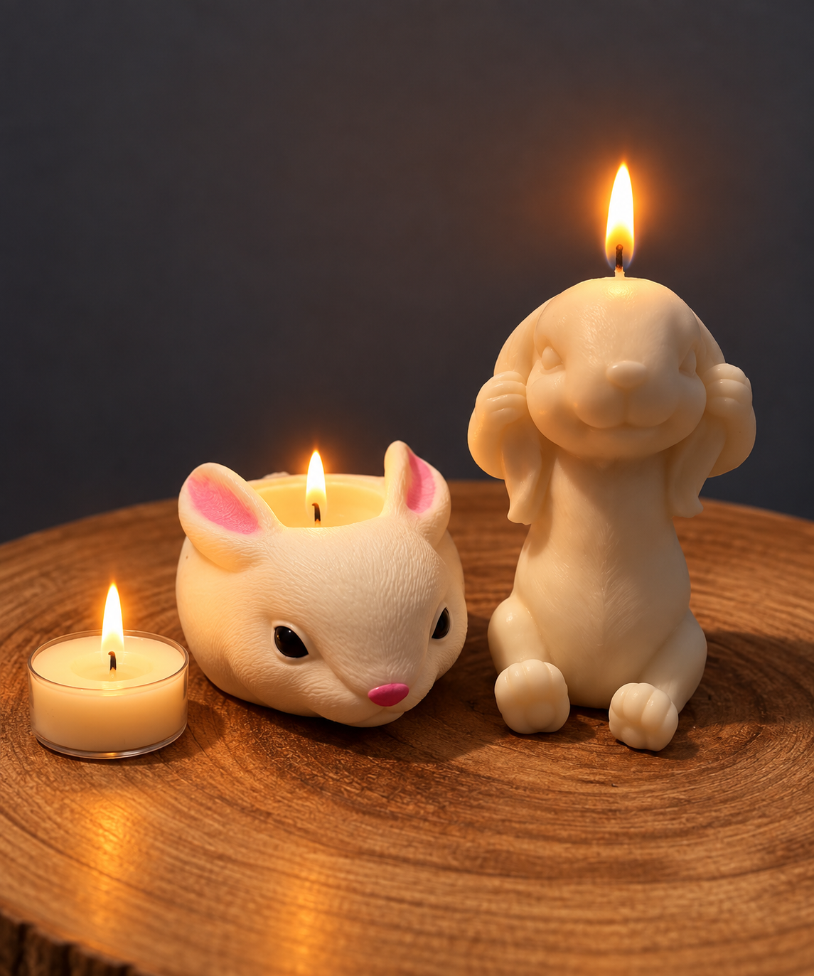 RABBIT candle / tealight holder
