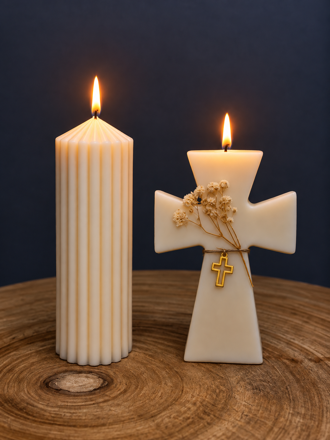 CROSS & PILLAR candle