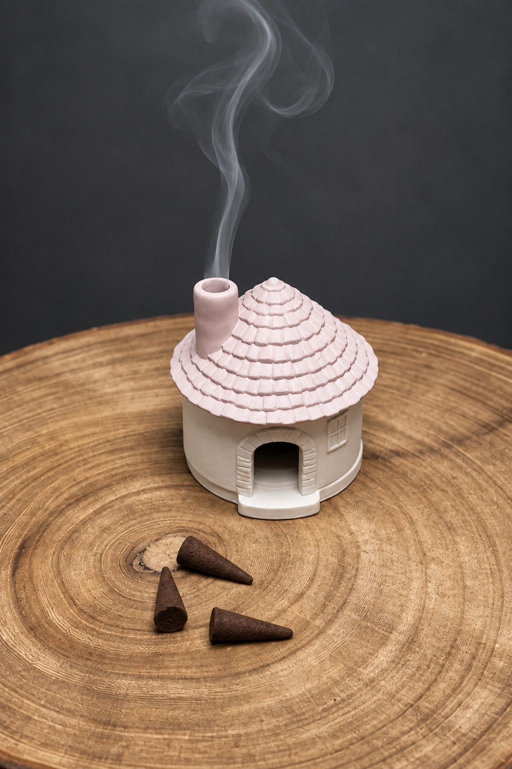 STONEWARE INCENSE COTTAGE