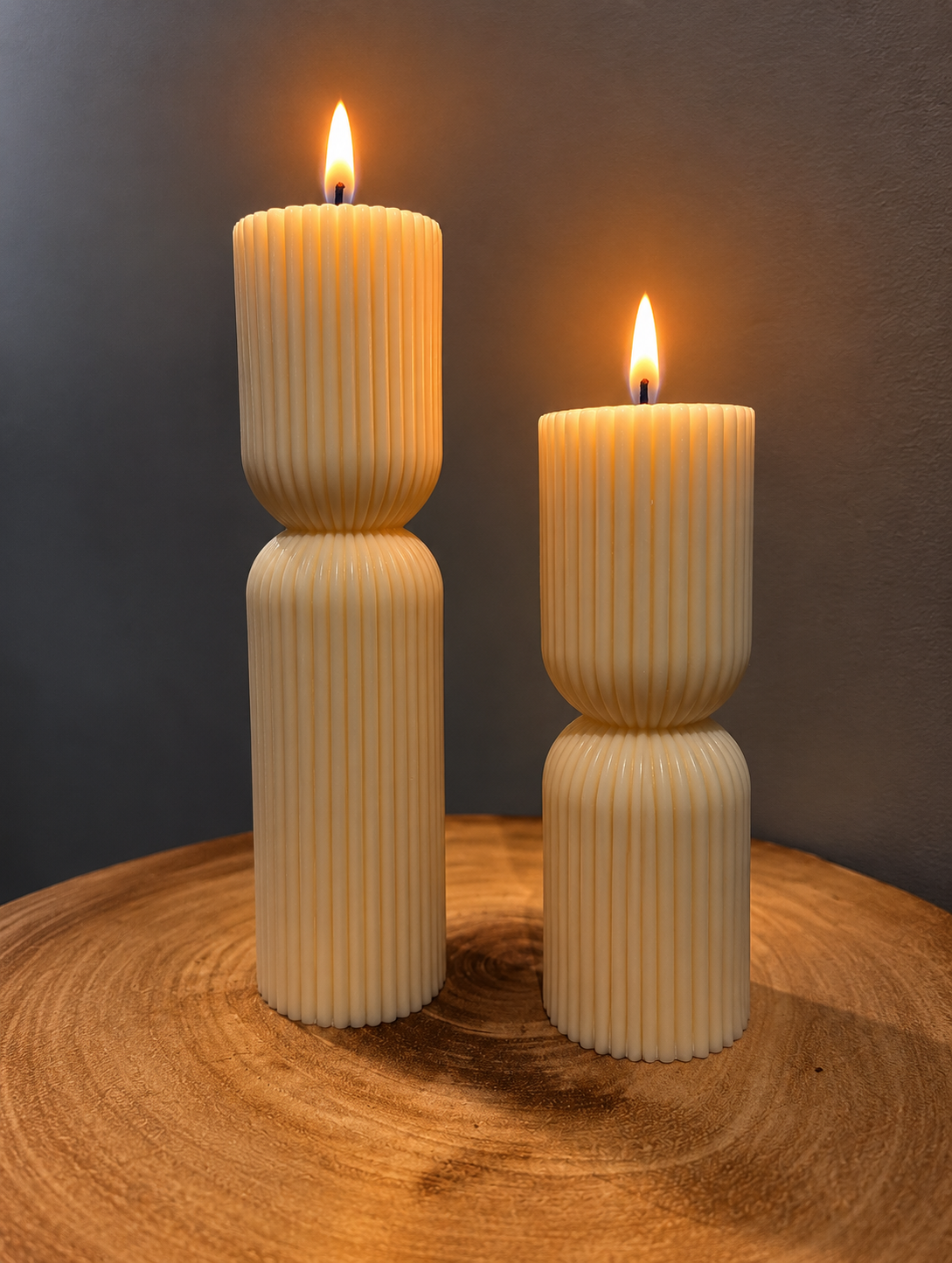 STRIPE PILLAR candle