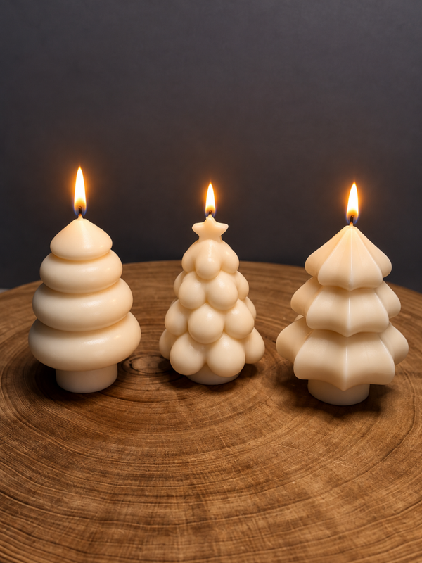 CHRISTMAS TREE TRIO candle