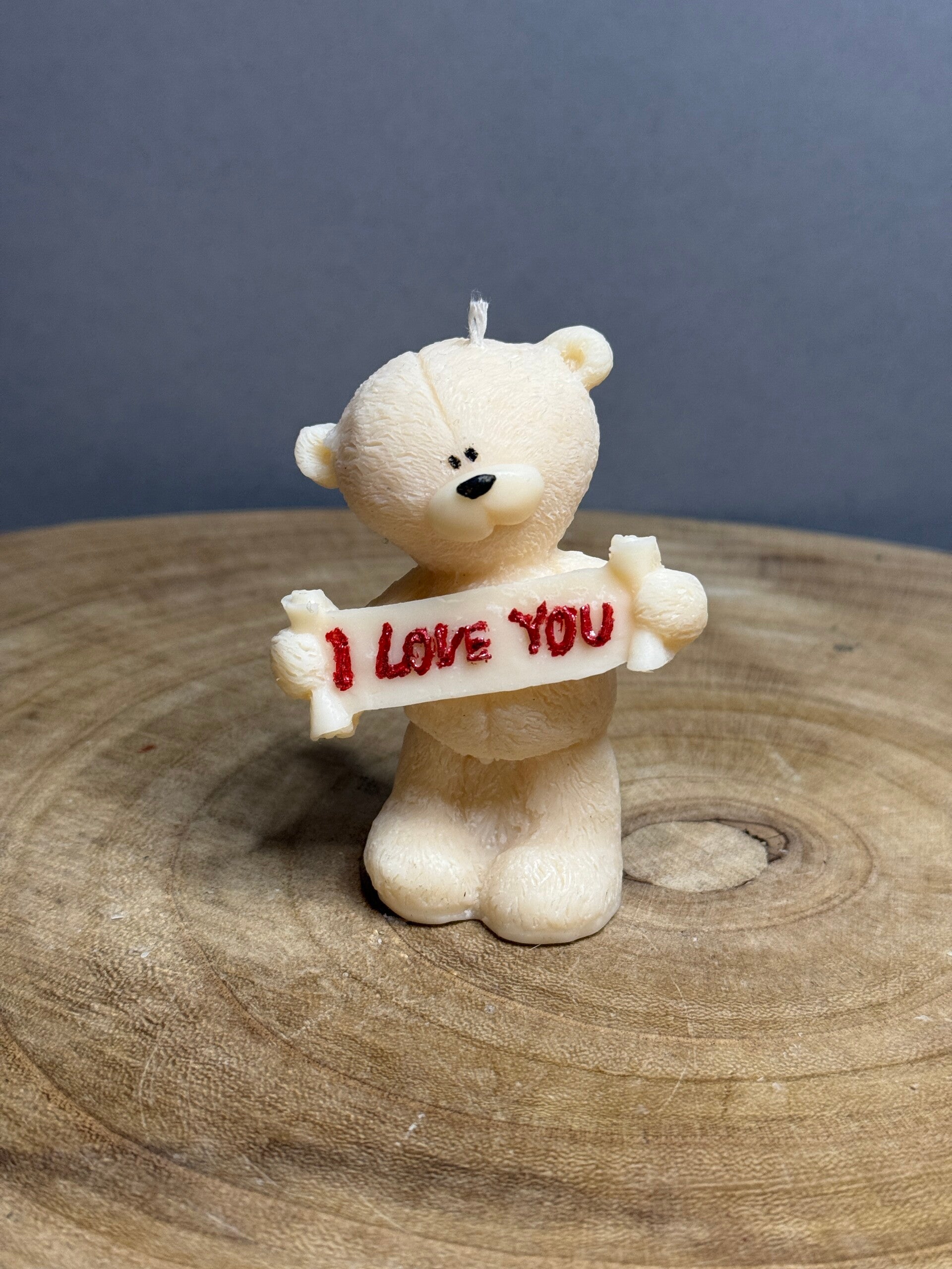 " I LOVE YOU" TEDDY Candle