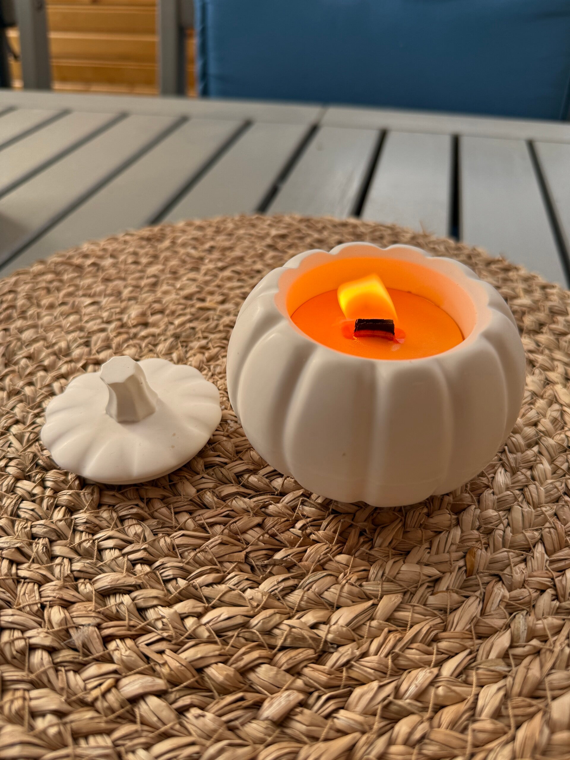 JESMONITE PUMPKIN candle