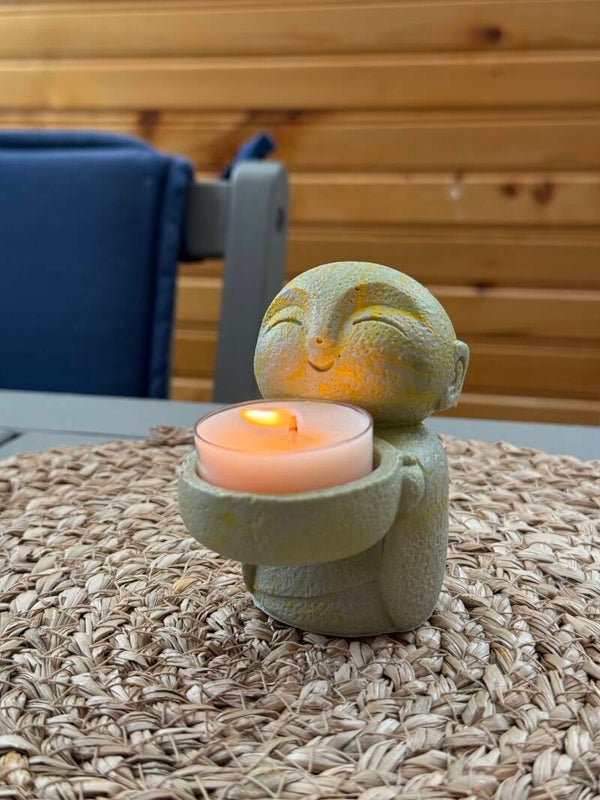 ZEN LITTLE MONK holder ( tealight  included )