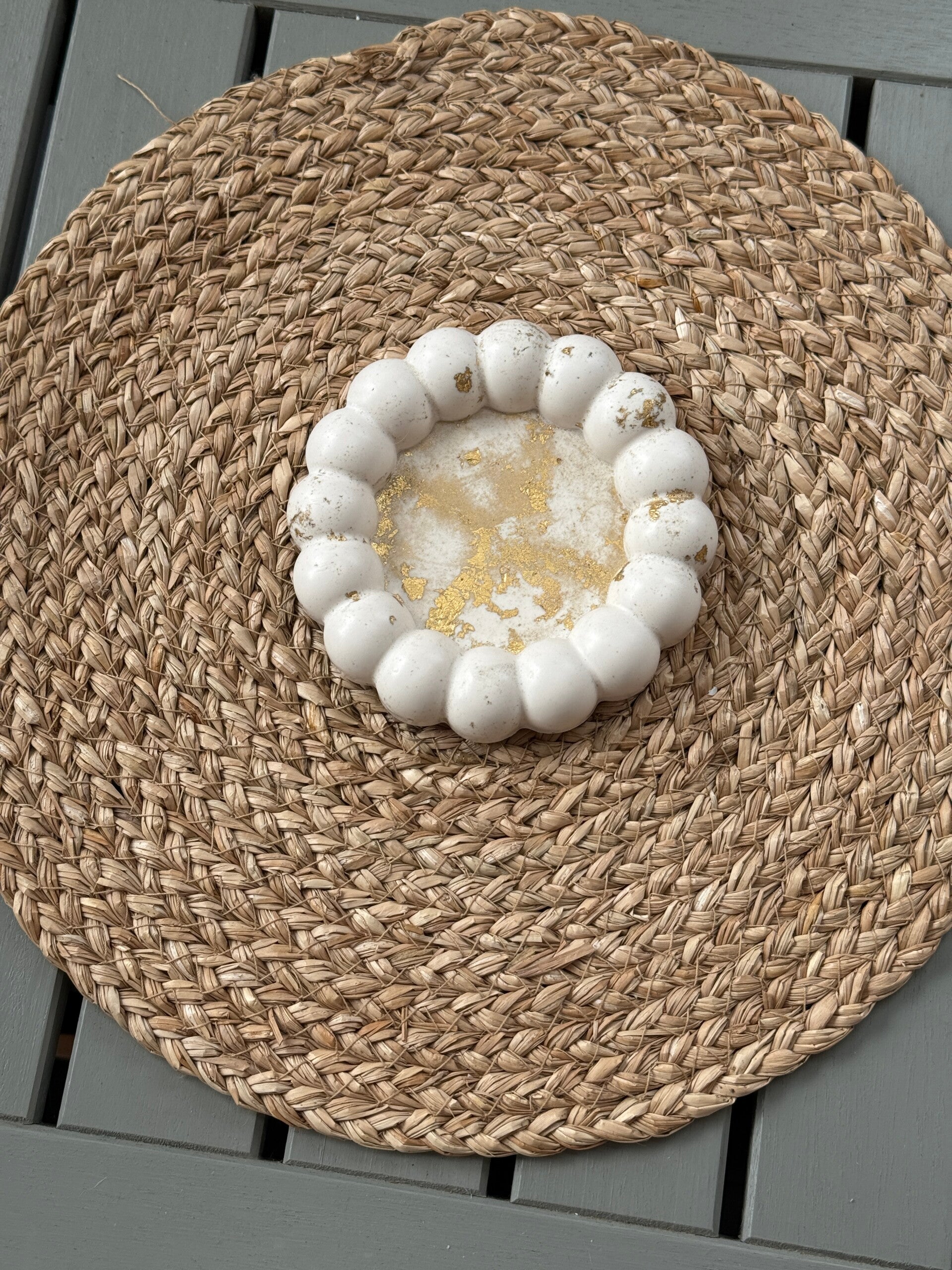 JESMONITE ROUND BUBBLE tray