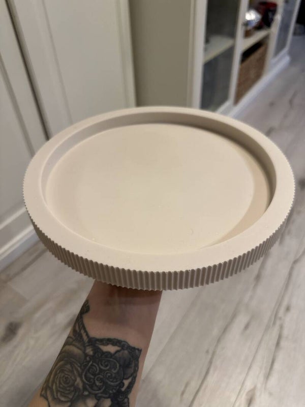 JESMONITE RIBBED TRAY