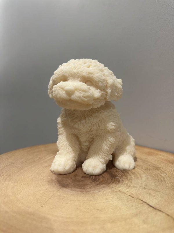 TEDDY PUPPY dog candle