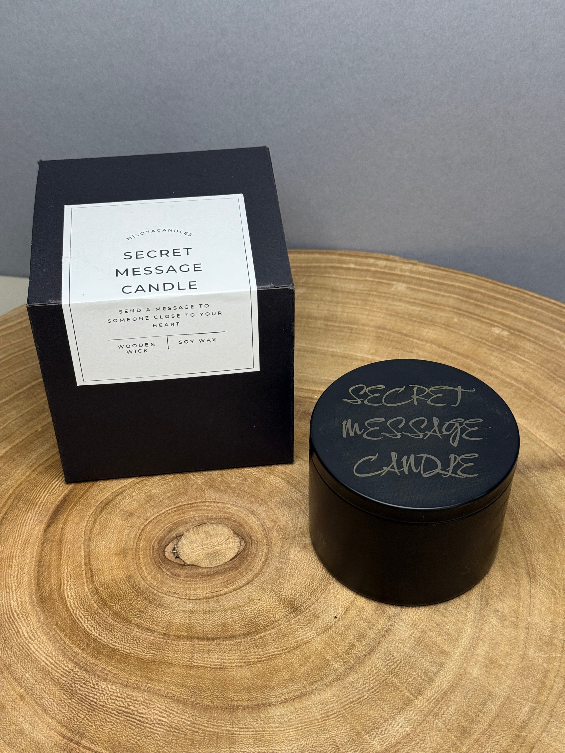 SECRET MESSAGE CANDLE