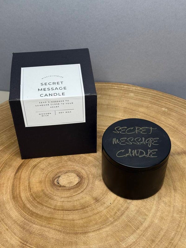 SECRET MESSAGE CANDLE