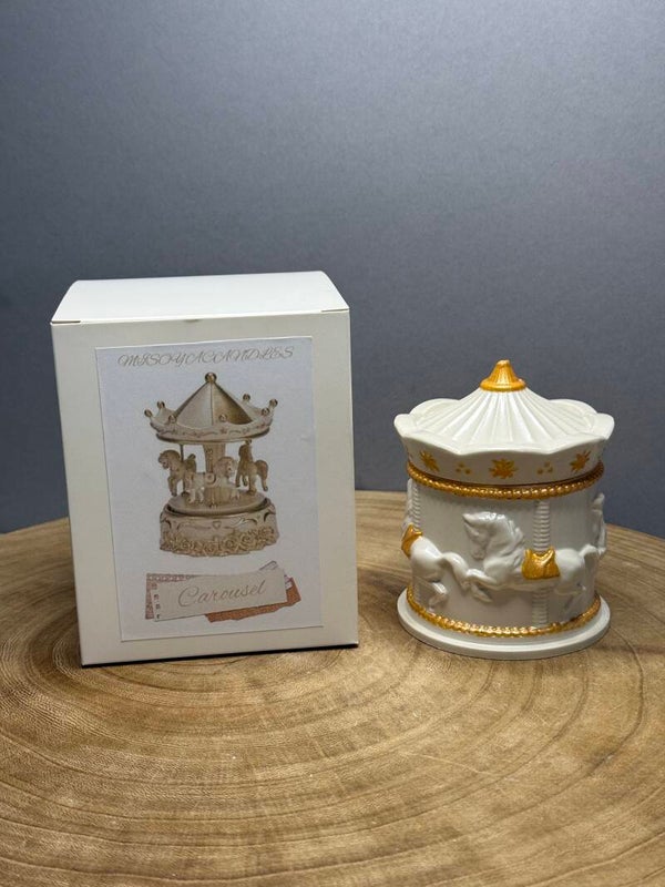 HORSE CAROUSEL candle and tray