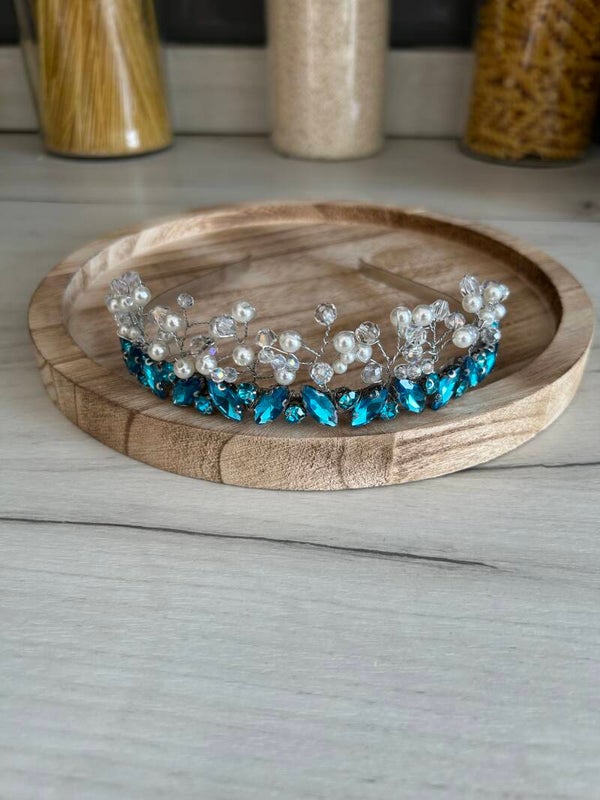 Blue sparkly tiara