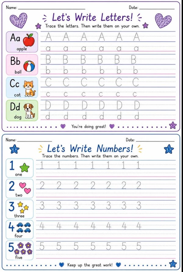 Letter recognition and Handwriting