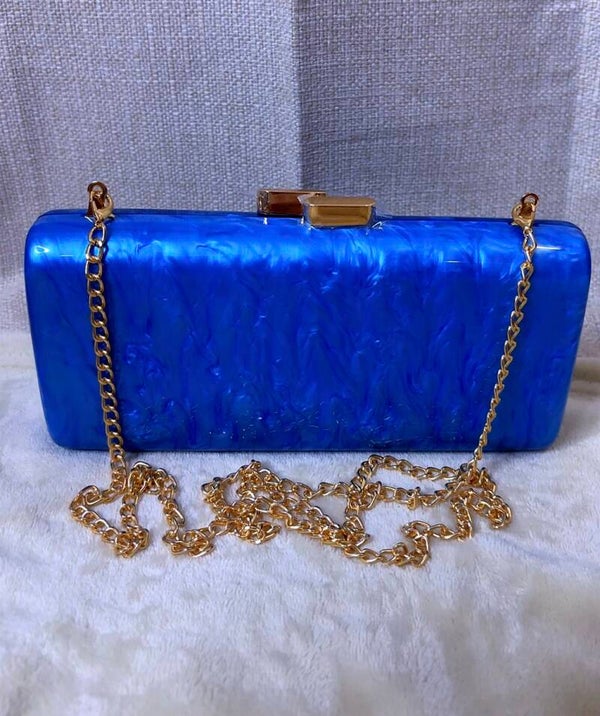 Blue Marble Evening Clutch Bag