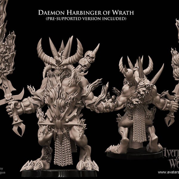 Daemon Harbinger de la colère modèle 4