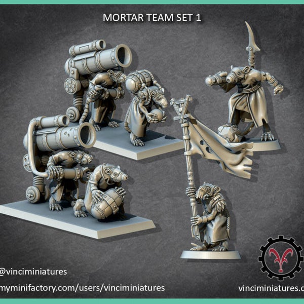 Rats mortier set 1