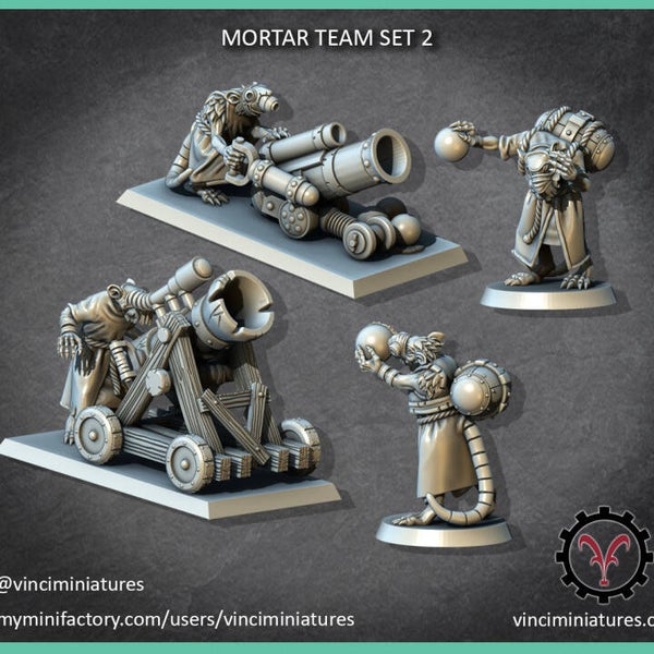 Rats mortier set 2