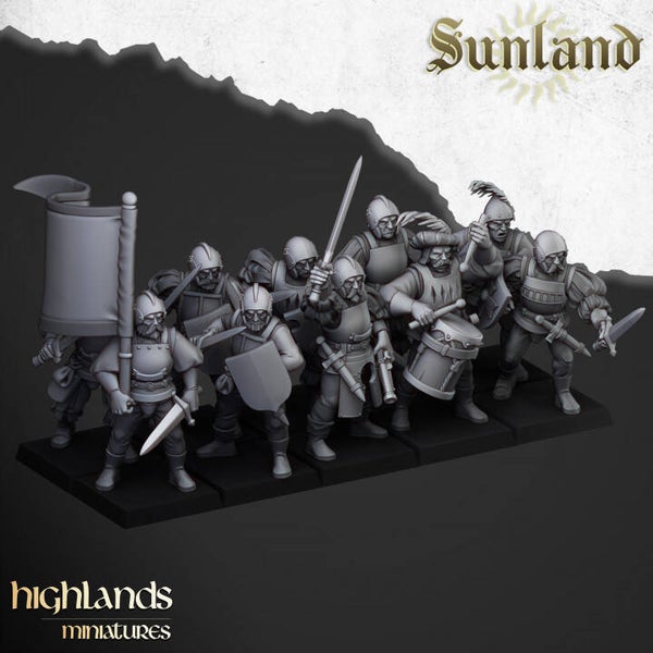 Troupes de Sunland avec épées x20
